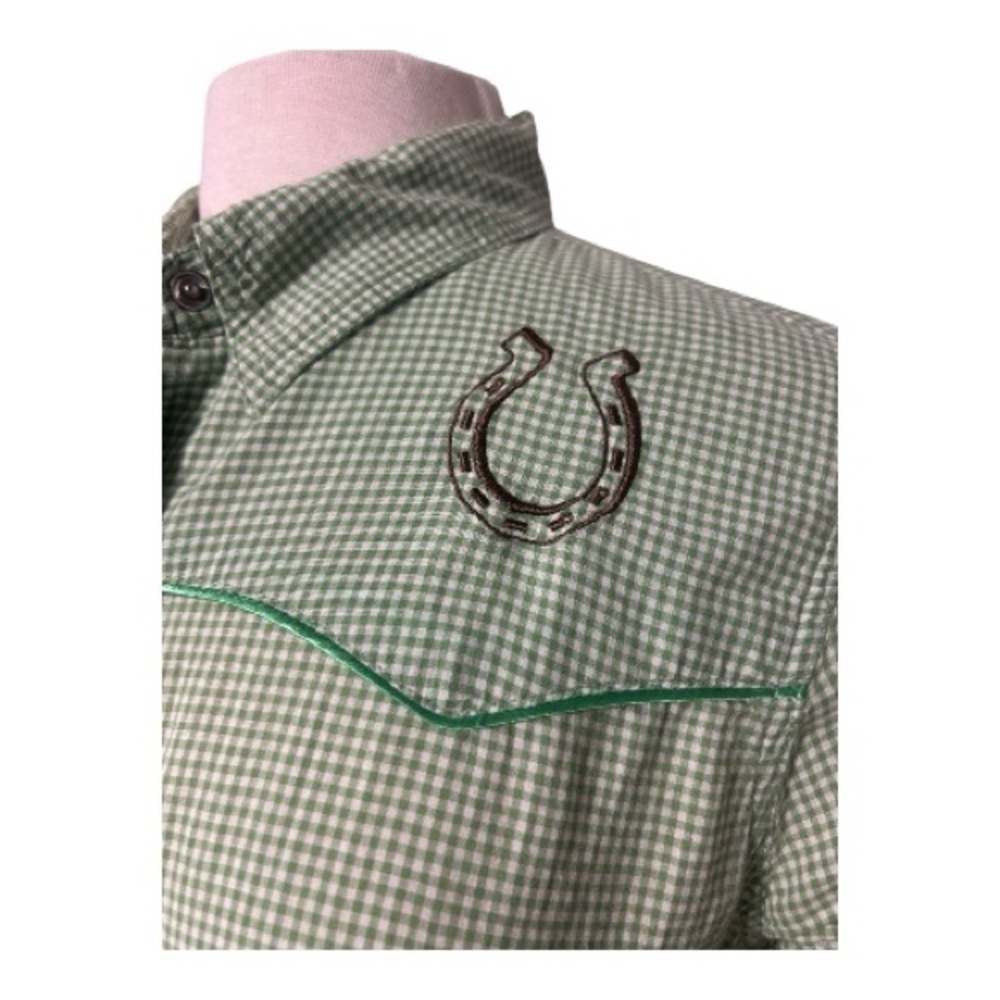 Levi's Green Checkered Button Down Shirt - Picture 3 of 8